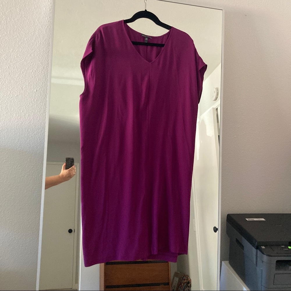 Eileen Fisher Silk Georgette Dress